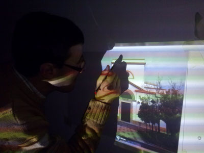 Imágenes dibujadas usando el proyector