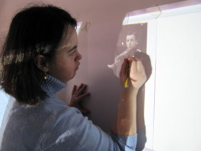 Imágenes dibujadas usando el proyector