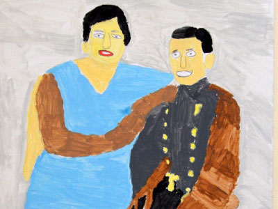 Imágenes dibujadas usando el proyector