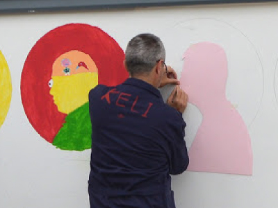 Pintura Mural en el Centro Ocupacional