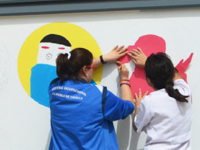 Pintura Mural en el Centro Ocupacional